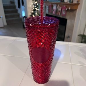NWT Starbucks Venti Red Jeweled Tumblers